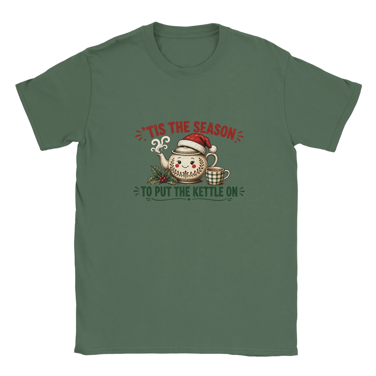 'Tis the Season to Put the Kettle On Christmas T-shirt