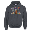 Funny Halloween hoodie with zombie cheerleader doing the splits (view 1 of 5)