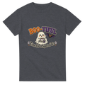 Funny Halloween t-shirt with cheerful ghost with a cup of tea, 'Boo-tiful Time for a Spot of Tea' (view 1 of 3)